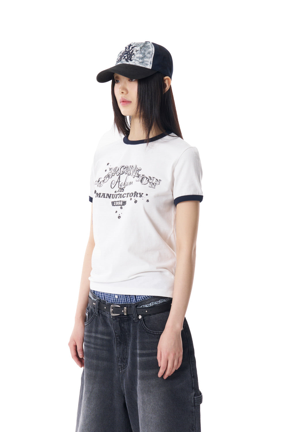 VTG Ink Ringer Top (Ivory)